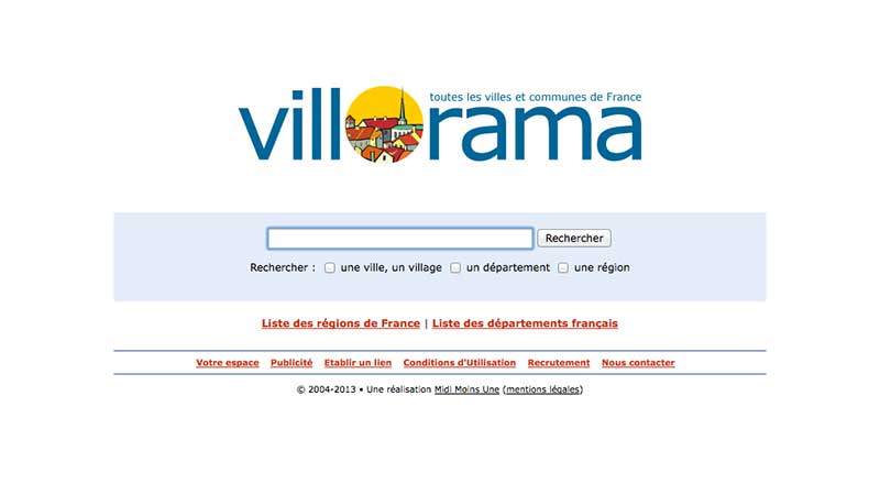 VillOrama : toutes les villes et communes de France